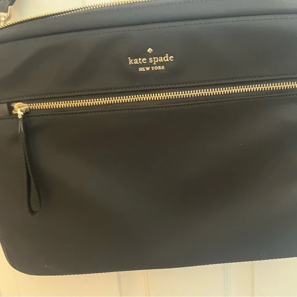 Kate Spade New York Black Nylon Laptop Crossbody Messenger Bag - Picture 3 of 8